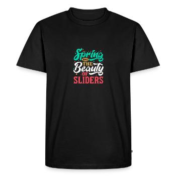 Spring Brings The Beauty Of Sliders - Men's Premium Organic T-Shirt - black - Front - Nico (187cm)
