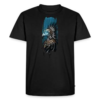 Gardien divin : Horus, le dieu égyptien - T-shirt Premium bio Homme - noir - Devant - Nico (187cm)
