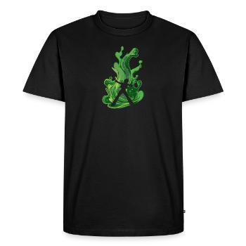 Disco DJs - Men's Premium Organic T-Shirt - black - Front - Nico (187cm)