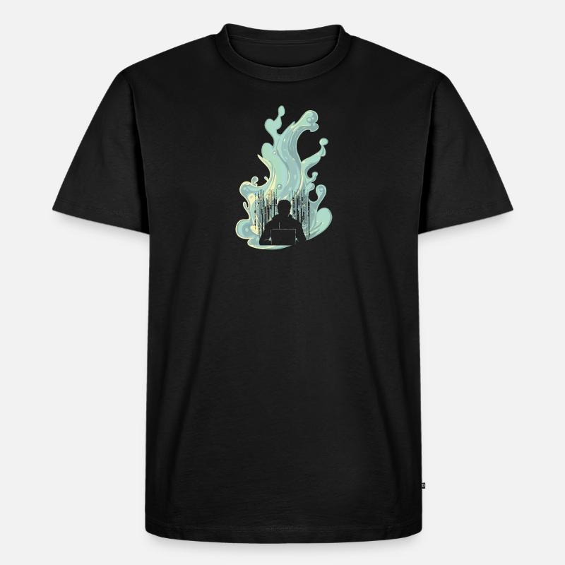 Cybersecurity Daten Passwort - Männer Premium Bio T-Shirt - Schwarz