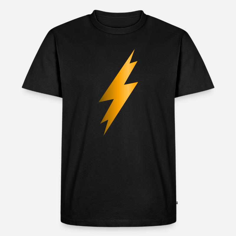 Lightning Bolt - Men's Premium Organic T-Shirt - black