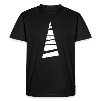 Christmas Tree - Weihnachtsbaum - Weihnachten - Men's Premium Organic T-Shirt - black - Front - Nico (187cm)