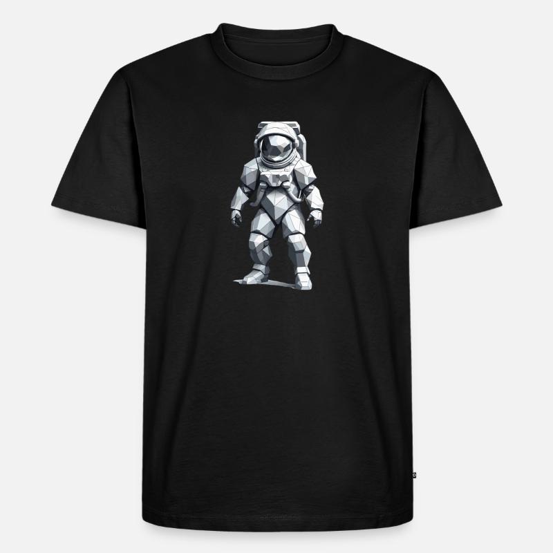 Astronaut - Beruf Design Sticker - Männer Premium Bio T-Shirt - Schwarz