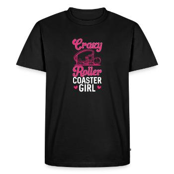 Roller Coaster Parc d’attractions Roller Coaster - T-shirt Premium bio Homme - noir - Devant - Nico (187cm)