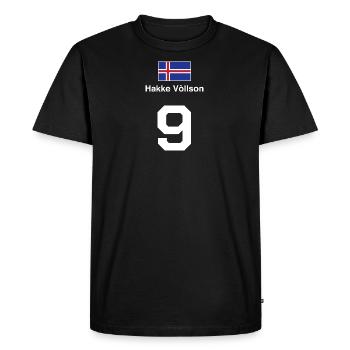 Island Beuveux maillot de football beuverie T-shirt - T-shirt Premium bio Homme - noir - Devant - Nico (187cm)