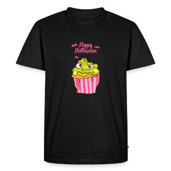 Gâteau au muffin Halloween - T-shirt Premium bio Homme - noir - Devant - Nico (187cm)
