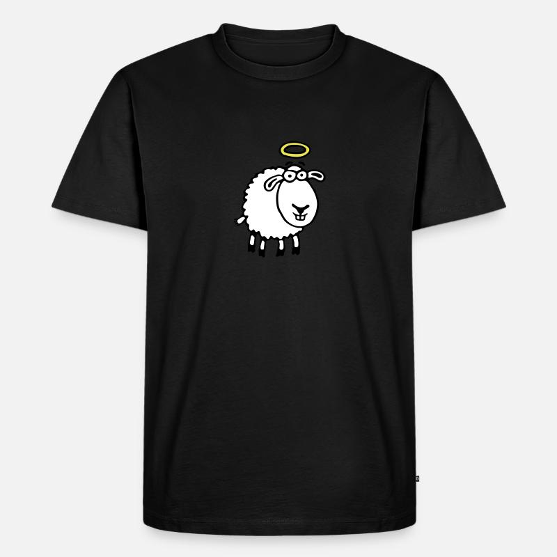 unschuldslamm_042012_e_3c - Männer Premium Bio T-Shirt - Schwarz