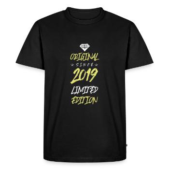 Édition limitée 2019 - T-shirt Premium bio Homme - noir - Devant - Nico (187cm)