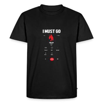 Salsa Dancer Dancer - Men's Premium Organic T-Shirt - black - Front - Nico (187cm)