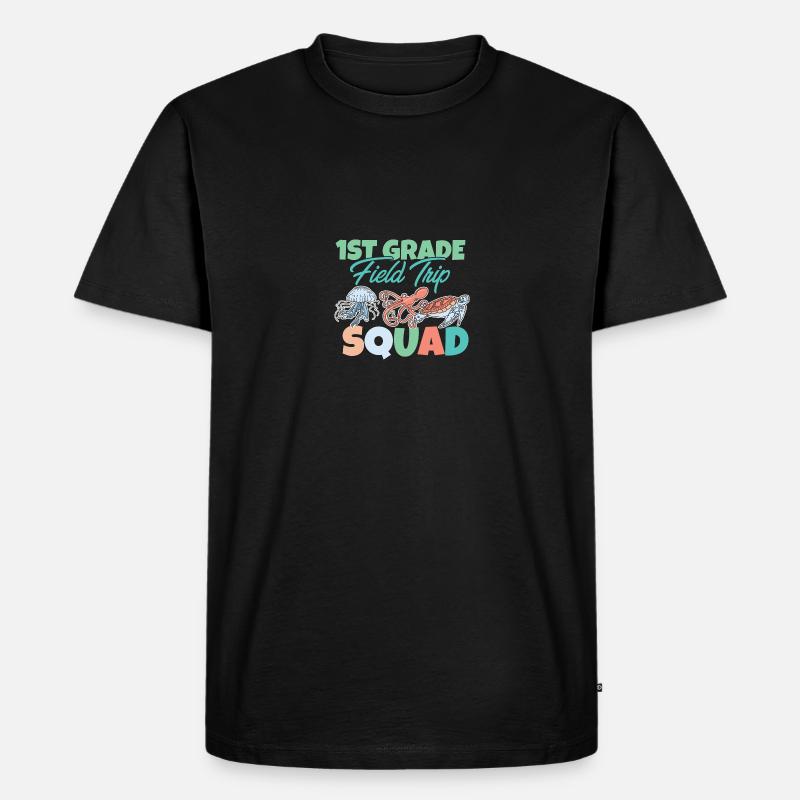1. Klasse Exkursionstrupp Spaß Meeresbewohner - Männer Premium Bio T-Shirt - Schwarz