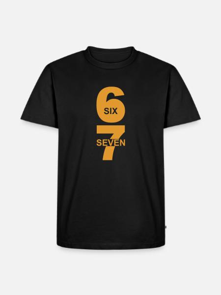 Six Seven - 67 - Meme - Basketball - 6-7 - Männer Premium Bio T-Shirt - Schwarz
