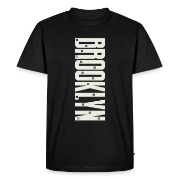 Brooklyn - T-shirt Premium bio Homme - noir - Devant - Nico (187cm)
