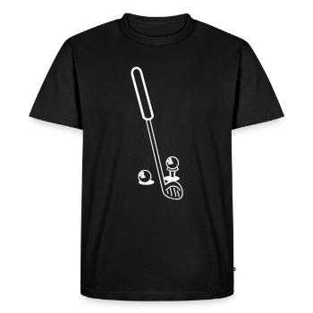 Golf golf club golf - T-shirt Premium bio Homme - noir - Devant - Nico (187cm)