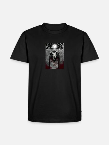 Kult des Waldes - Männer Premium Bio T-Shirt - Schwarz