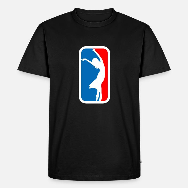 dancer logo - Männer Premium Bio T-Shirt - Schwarz