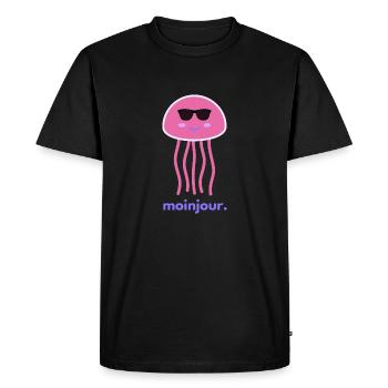 moinjour.zwei - MoinJour 2 - T-shirt Premium bio Homme - noir - Devant - Nico (187cm)