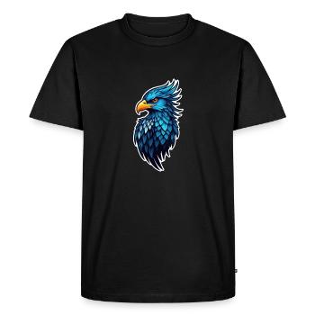 aigle - etats unis - usa - T-shirt Premium bio Homme - noir - Devant - Nico (187cm)