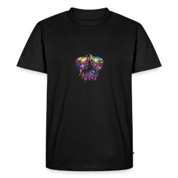 See With Love Sunglasses Reflection Design - Men's Premium Organic T-Shirt - black - Front - Nico (187cm)