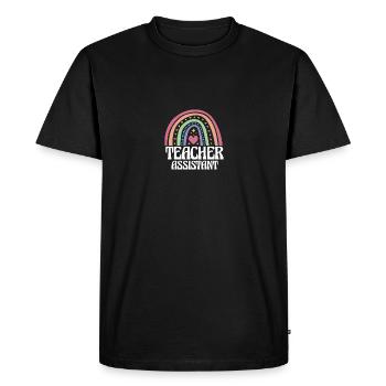 Aide-enseignant(e) Éducateur scolaire suppléant - T-shirt Premium bio Homme - noir - Devant - Nico (187cm)