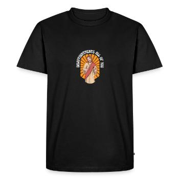 Déceptions à tous drôle Jesus Facepalm - T-shirt Premium bio Homme - noir - Devant - Nico (187cm)
