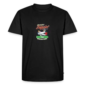 Straight Trippin' To Fiji With My Tribe Family - Men's Premium Organic T-Shirt - black - Front - Nico (187cm)