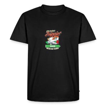 Voyage direct au Niger avec ma famille de tribu - T-shirt Premium bio Homme - noir - Devant - Nico (187cm)