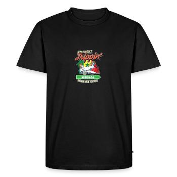Voyage direct au Sénégal avec ma famille tribe - T-shirt Premium bio Homme - noir - Devant - Nico (187cm)