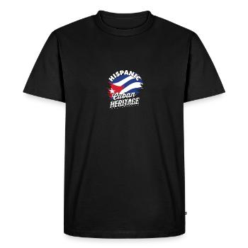 Patrimoine cubain hispanique - Cadeaux et cadeaux du patrimoine cubain - T-shirt Premium bio Homme - noir - Devant - Nico (187cm)