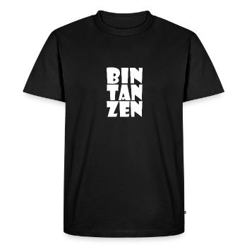 Bin tanzen - dancers, dance couples - Men's Premium Organic T-Shirt - black - Front - Nico (187cm)