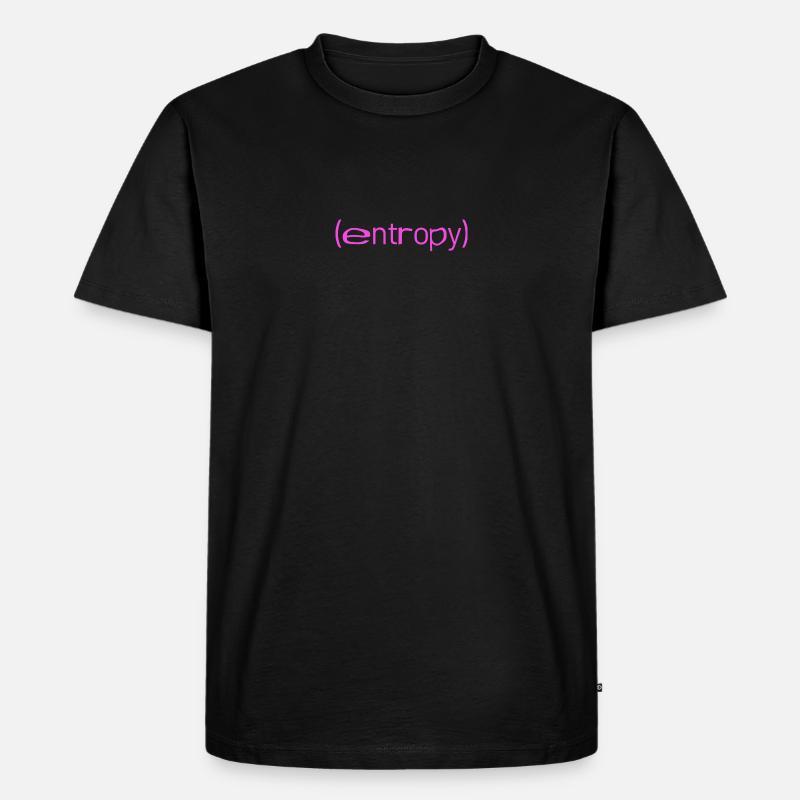 (entropy) - Männer Premium Bio T-Shirt - Schwarz