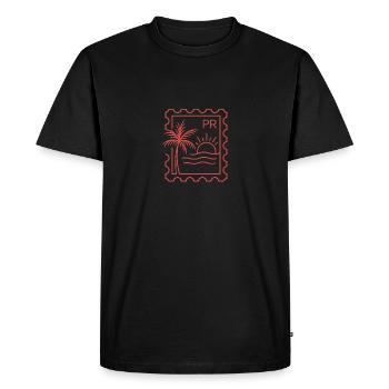 Stamp - Men's Premium Organic T-Shirt - black - Front - Nico (187cm)