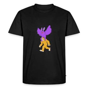 Papillon de nuit - T-shirt Premium bio Homme - noir - Devant - Nico (187cm)