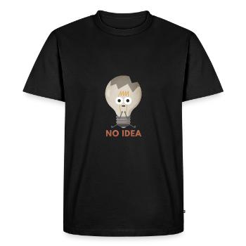 Aucune idée ampoule - T-shirt Premium bio Homme - noir - Devant - Nico (187cm)