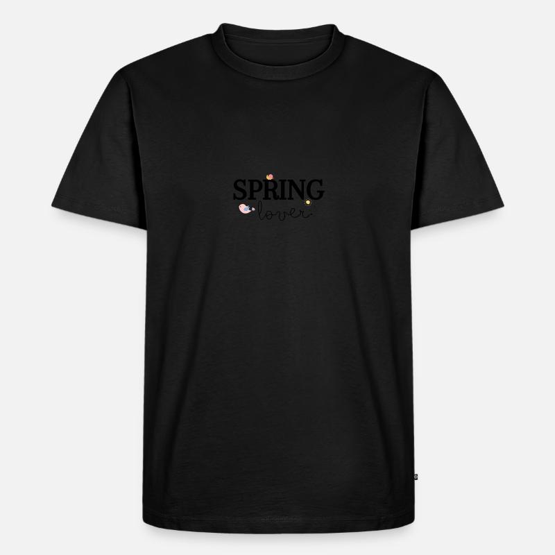 Spring Lover - Männer Premium Bio T-Shirt - Schwarz