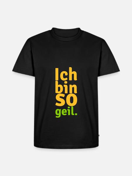 I'm so horny - Men's Premium Organic T-Shirt - black