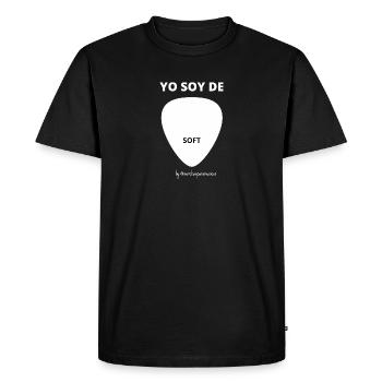 Je suis de PÚA SOFT - T-shirt Premium bio Homme - noir - Devant - Nico (187cm)