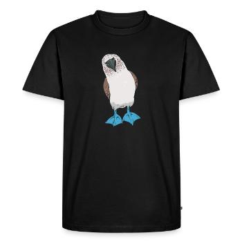 Fou à pieds bleus Oiseau de mer fou à pieds bleus - T-shirt Premium bio Homme - noir - Devant - Nico (187cm)