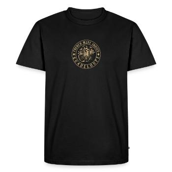 Guadeloupe Caraïbes - T-shirt Premium bio Homme - noir - Devant - Nico (187cm)