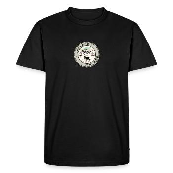 Laponie Finlande Aurores boréales - T-shirt Premium bio Homme - noir - Devant - Nico (187cm)