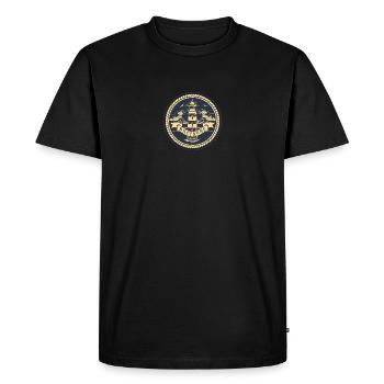 Phare Bretagne France - T-shirt Premium bio Homme - noir - Devant - Nico (187cm)