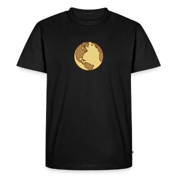 planet_erde_3c - T-shirt Premium bio Homme - noir - Devant - Nico (187cm)
