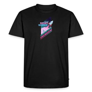 Ce n’est pas Rocket Science, c’est Aerospace - T-shirt Premium bio Homme - noir - Devant - Nico (187cm)