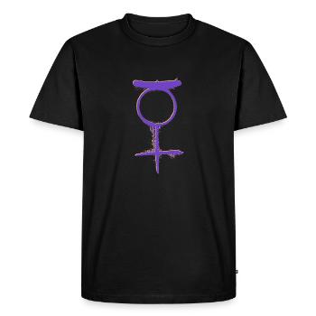 Statut NON BINAIRE - T-shirt Premium bio Homme - noir - Devant - Nico (187cm)
