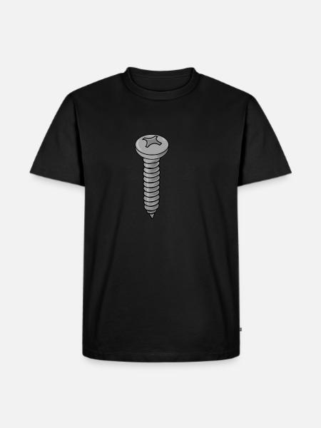 screw - Men's Premium Organic T-Shirt - black