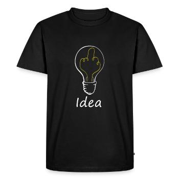 Fucking good Idea - T-shirt Premium bio Homme - noir - Devant - Nico (187cm)