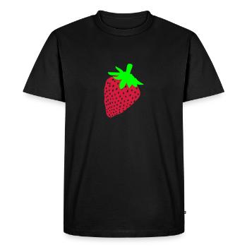 fraise - T-shirt Premium bio Homme - noir - Devant - Nico (187cm)