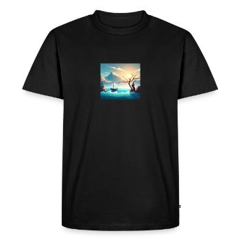 sketch to image 20241103 153534 - Men's Premium Organic T-Shirt - black - Front - Nico (187cm)