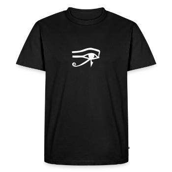 Eye of Horus - Oeil d'Horus - T-shirt Premium bio Homme - noir - Devant - Nico (187cm)