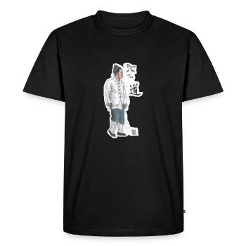 Tao way - T-shirt Premium bio Homme - noir - Devant - Nico (187cm)