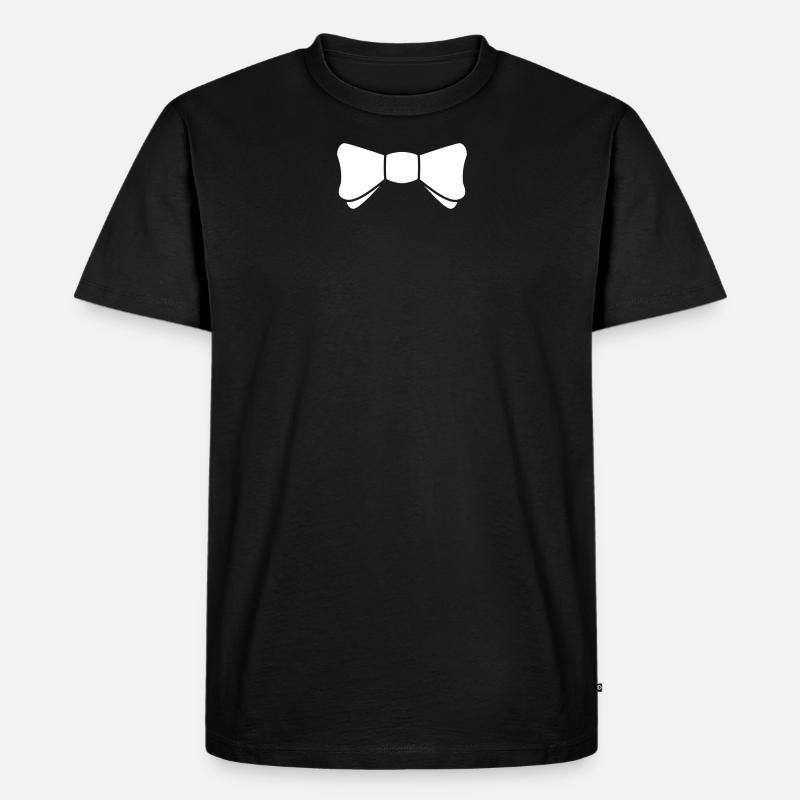 Moderne Fliege - Männer Premium Bio T-Shirt - Schwarz